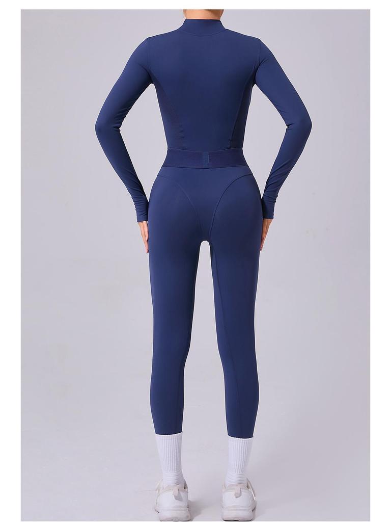 Salopetă Yoga & Alergare de Înaltă Rezistență cu Acoperire Completă, Stil European & American 80426