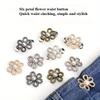 2pcs Adjustable Waist Elastic Pants Buckle Flower Shape Clip,Suitable for T-Shirts,Trousers,No Sewing Required,Easy To Remove