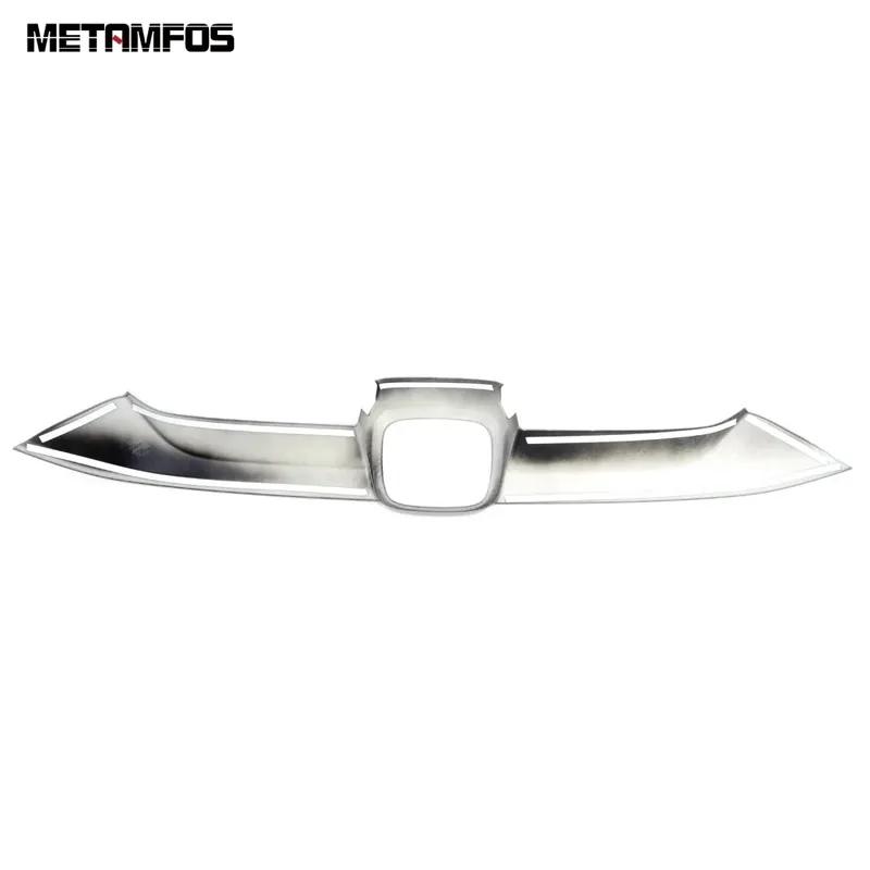 For Honda CR-V CRV 2017-   Carbon Fiber Front Bumper Center Grille Racing Grill Molding Trim Accessories Car Styling