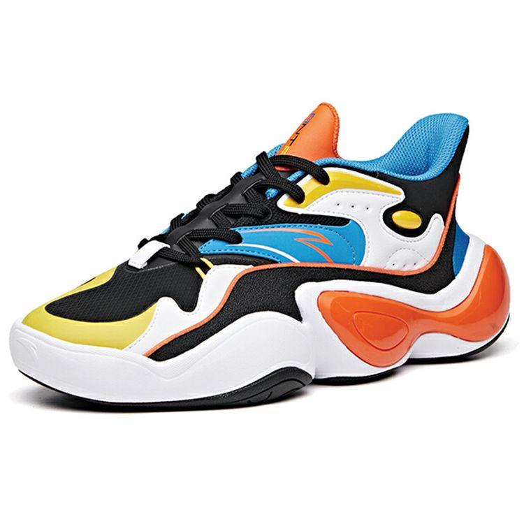 Anta Face Pattern Series Mesh Synthetic Leather Shock Absorbing Non-Slip Wear-Resistant Balance Low-Top Casual Shoes Men Sneakers 912028860-3