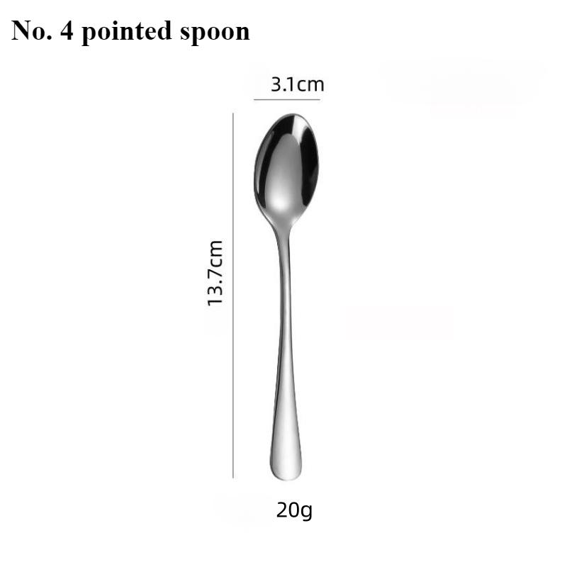1 buc Linguriță Espresso 4 Inch Linguriță Mini pentru Cafea Linguriță Mică Bistro pentru Desert Ceai Aperitiv din Oțel Inoxidabil