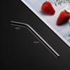 304 Stainless Steel Straw Set Color Metal Straw Restaurant Milk Tea Beverage Coffee Tube Straight Pipe Elbow Set