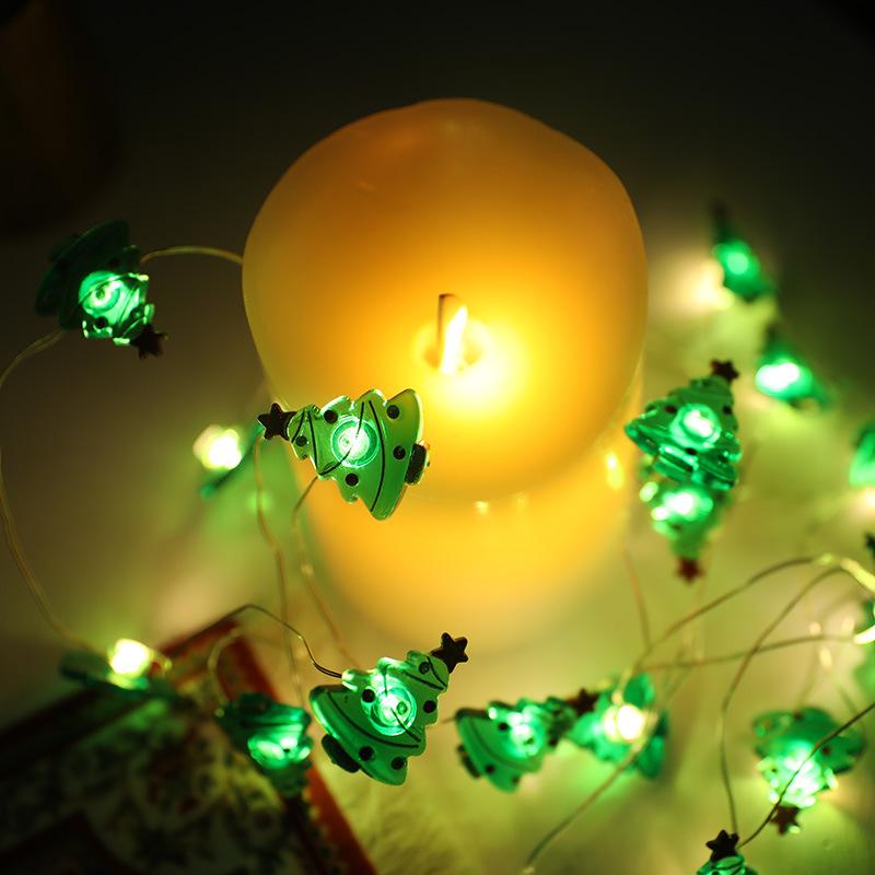 3M Santa Claus Christmas Tree LED String Lights Garland Snowflakes Christmas Decoration for Home Fairy Light New Year Xmas Decor