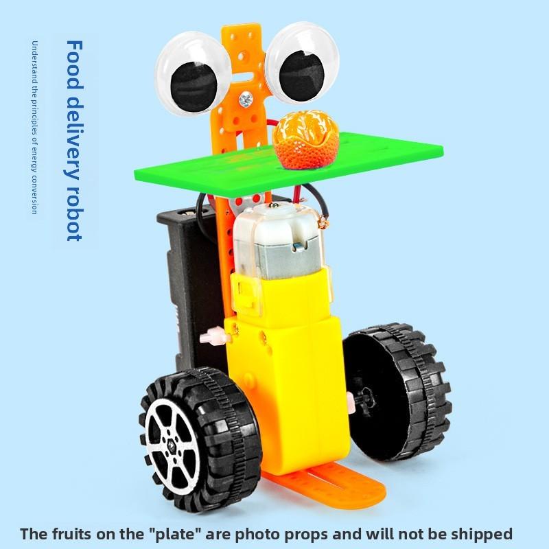 Science Experiment Diy Delivery Robot Kit With Electric Components For Childrens Stem Learning