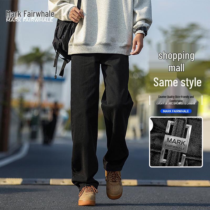 Mark Fairwhale Men s American High Street Loose Straight Leg Jeans 3XL