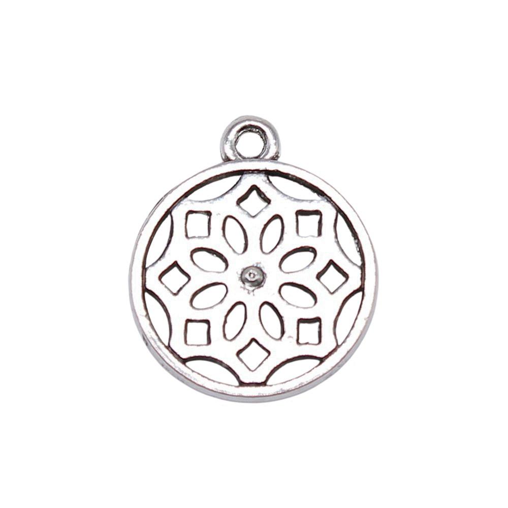 Flowers Of Life Charms Vintage Alloy Pendants For Nature Inspired Jewelry Making