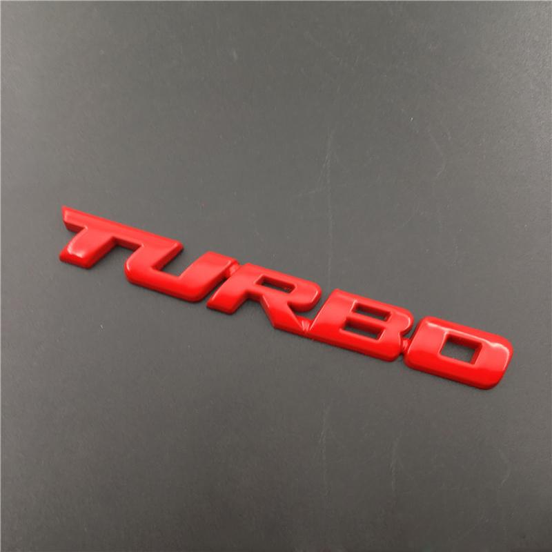 1Pcs Universal 3D Metal Letter Car Styling TURBO Boost Loading Boosting Emblem Badge Sticker Decal XXZER Auto Accessories