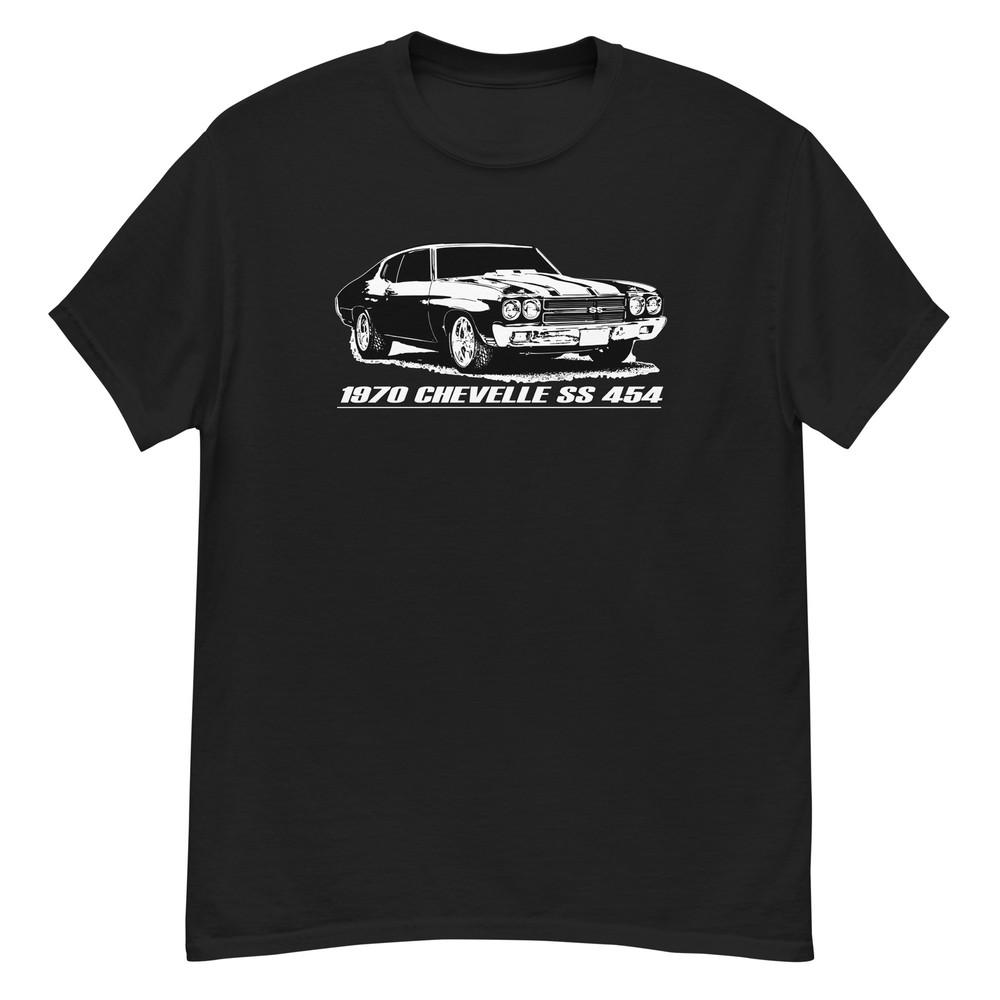 1970 Chevelle 454 T-Shirt For Muscle Car Enthusiasts Unisex T-Shirt XXXL