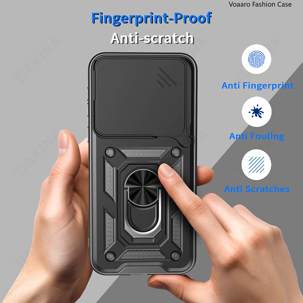 Slide Lens Armor Funda for Vivo X200 FE 5G V2503 Case for Vivo S30 Pro Mini 5G V2465A Case Magnetic Ring Stand Holder Cover Capa