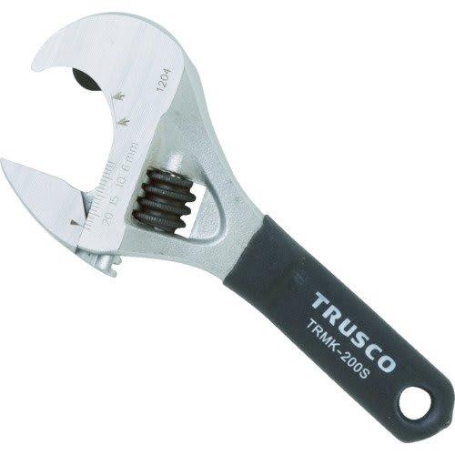 TRUSCO Ratcheting Adjustable Wrench (Short Type) (20mm Opening) TRMK-150S x 8 (Case)
