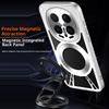 For Honor Magic8 Pro 5G Magnetic Case Hollow Heat Dissipation Silicone + PC + Metal Bumper Phone Cover
