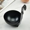 Stainless Steel Egg Steamer with Black Handle - A Fast and Soft Boiled Egg Breakfast Cooking Tool A Small Household Kitchen Tool