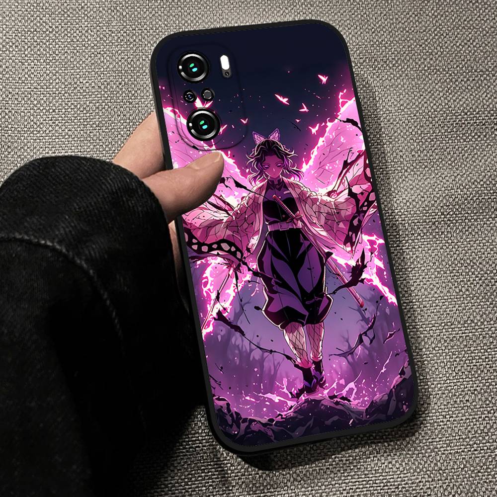Cool H-demon Slayer Kimetsu No YaibaS Phone Case For Slim Black Xiaomi 11 12 Redmi Note 11 5G 8T 9A 9 10T Note 8 9 12S Ultra Sh