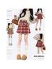 Women's Winter Retro College-Style Red Plaid Wool Pleated Skirt - Short, Thickened, Petite Korean Style