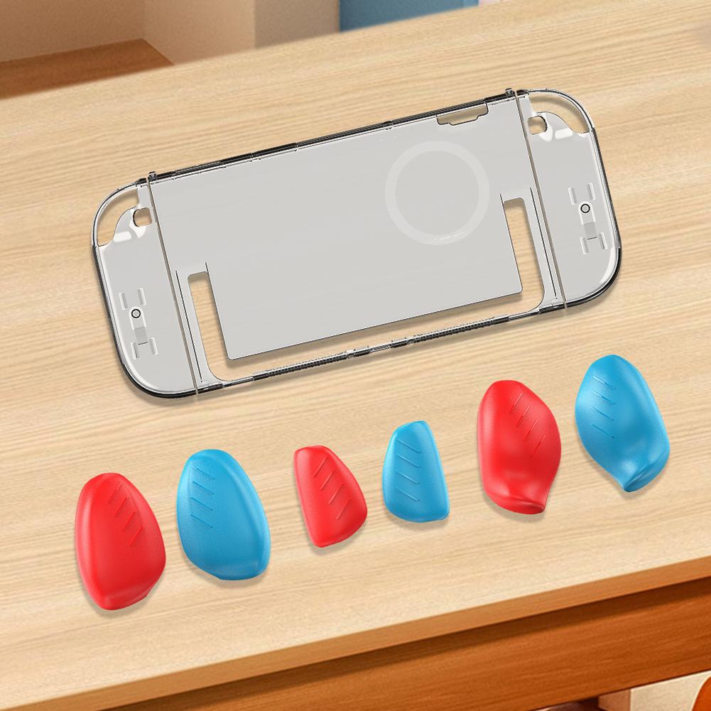 Shockproof Protective Shell with Replaceable Ergonomic Grip Anti-Scratch Cover Skin for Nintendo Switch2