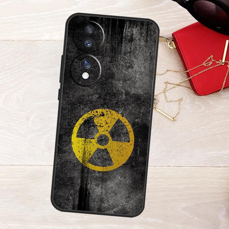 Nuclear Radiation Emblem Phone Case For Honor 90 70 50 Lite Magic 5 6 Pro X6 X7 X8 X9 X6a X7a X8a X9a X8b X9b Cover