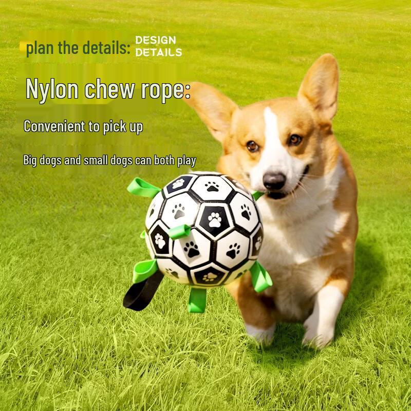 

Hoopet Durable Dog Soccer Ball Toy