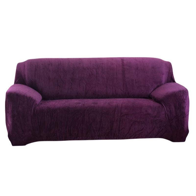 Wholesale Plush Sofa Cover Full Coverage Anti-slip Thick Single/three-person Amazon/wish/cross-border Hot
