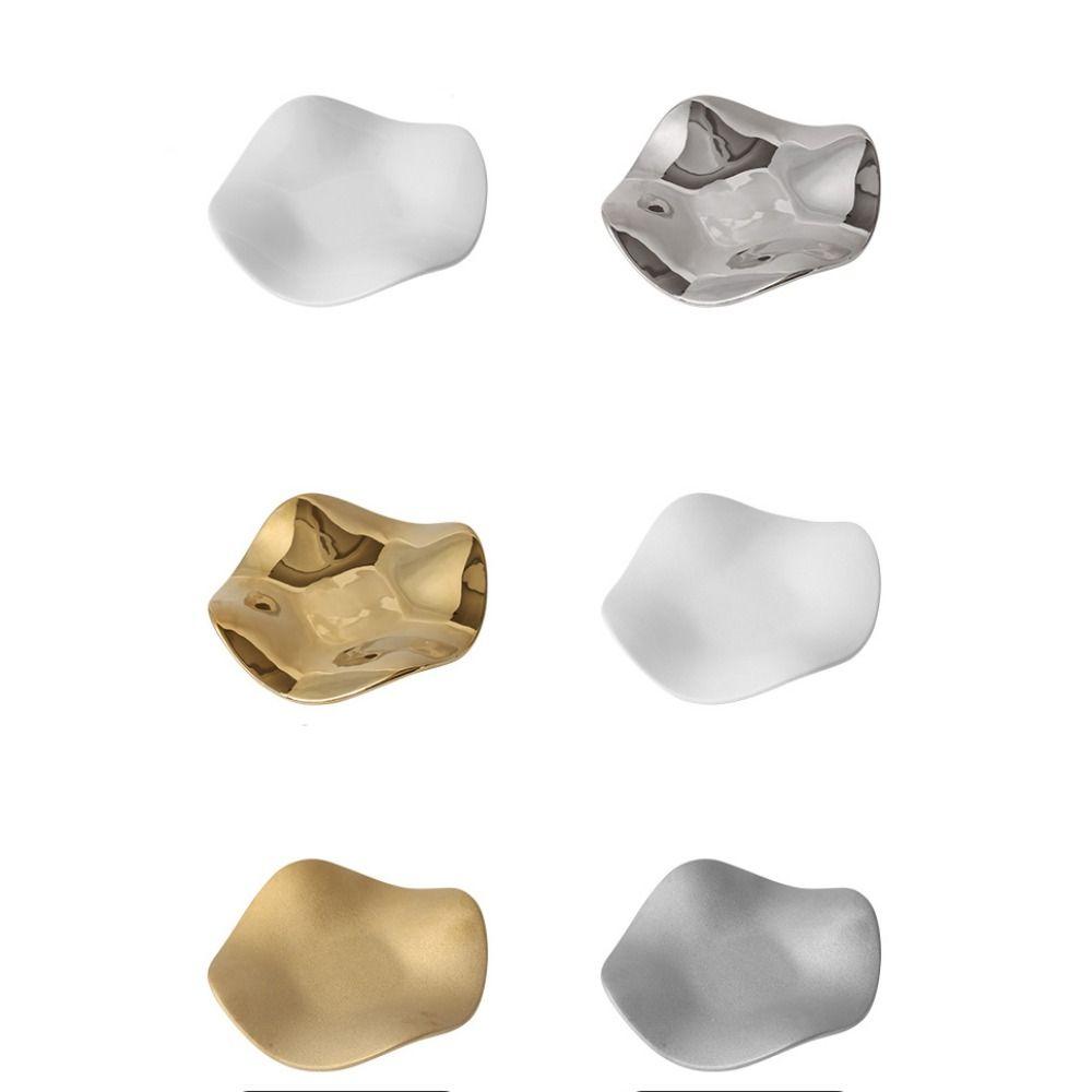 Ceramic Storage Plate Irregular Decorative Plate Jewelry Display Tray  for Dessert Cake Snack