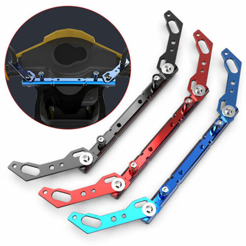 Motorcycle Handlebar Extender Lightweight Durable Bicycles Handlebar Extension Bracket for Motorcycle E-Bike Lamp