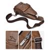 Men's Chest Bag USB Design Messenger Backpack Retro Fabric Shoulder Messenger Bag Sports Small Bag