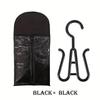 Long Wig Storage Bag Holder Case Hair Extensions Storage Bag with Hanger for Wig Hair Extension Storage Pouch with Hanger