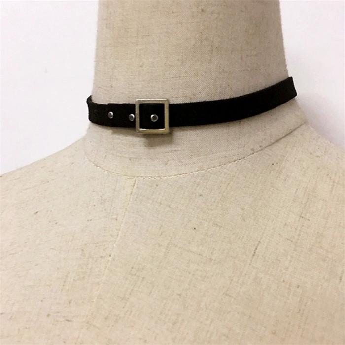 

Chocker Gothic Punk Style Black Fake Leather Choker Necklaces Women Crew Neck Necklace Female Party Jewelry Party Gifts Trinkets 32cm чёрный