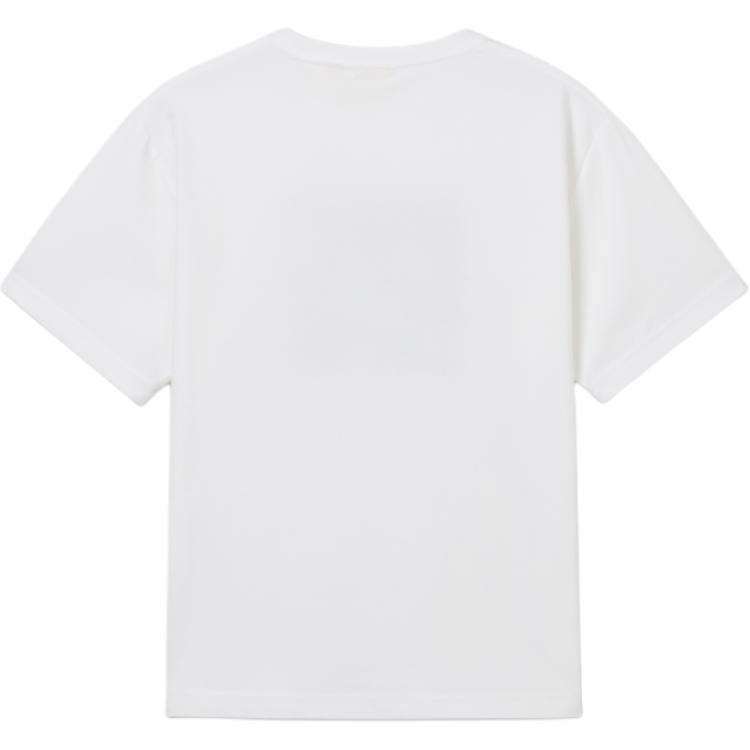 Levis Casual Comfortable Letter Print Ribbed Crew Neck Short Sleeve T-Shirt Men Tops White 002X9-0000