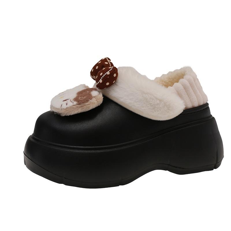 Mao Mao shoes eva lazy shoes women's platform cute cotton shoes women's warm and heightened men's winter velvet Hello Kitty