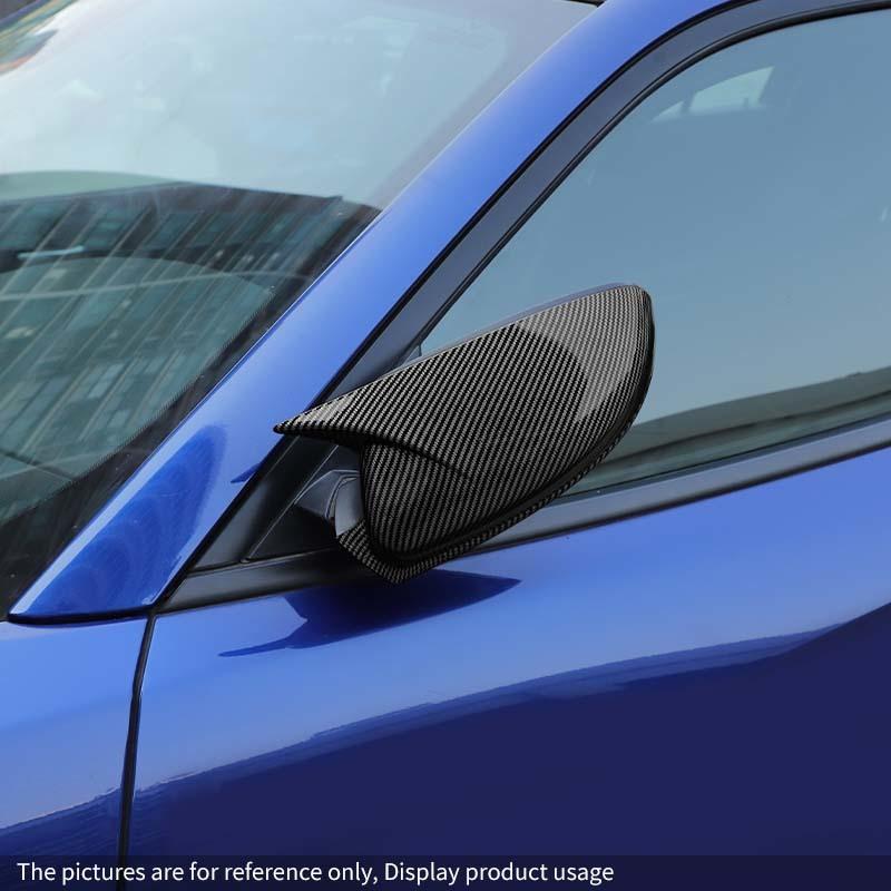 Car Rearview Mirror Decorative Frame Cover For Dodge Charger 2010 Up Car Exterior Accessories , ABS Plastic