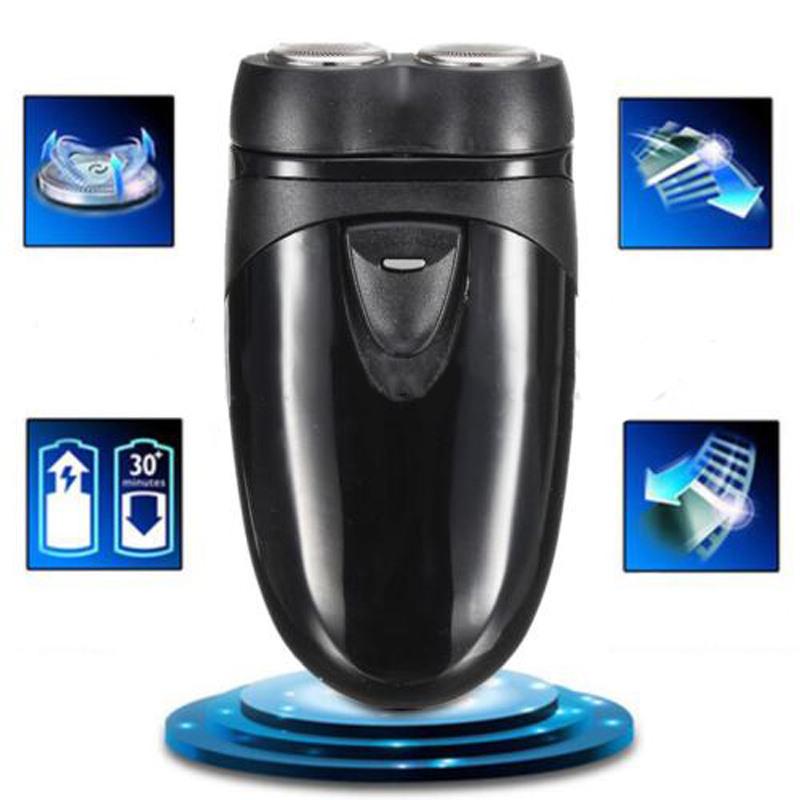 Professional Mens Cordless Electric Shaver Razor Beard Hair Clipper Black