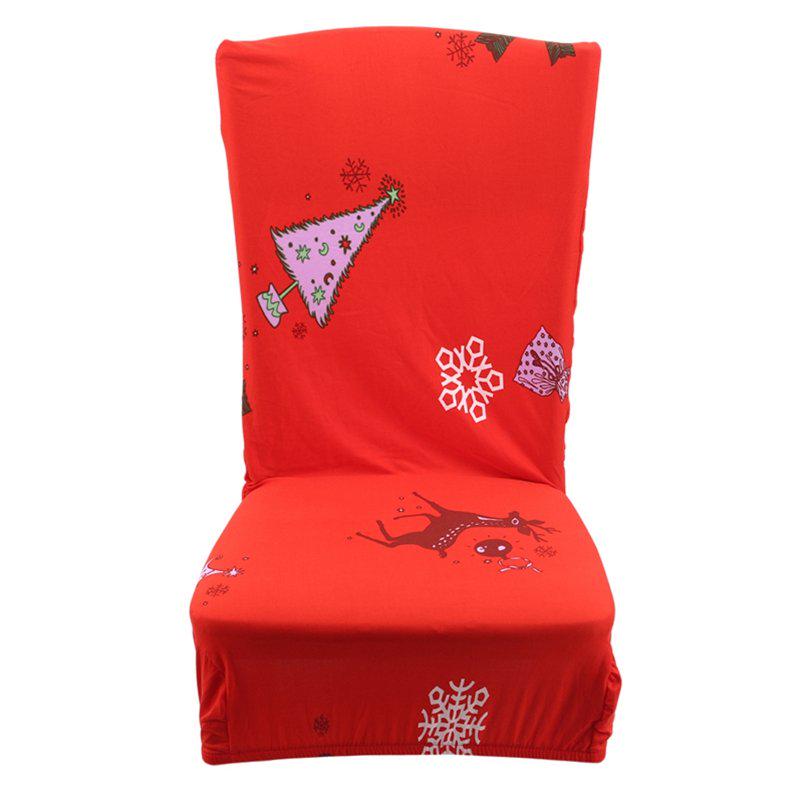Holiday Chair Cover Christmas Decoration Dining Room Chair Protector Washable Home Decor