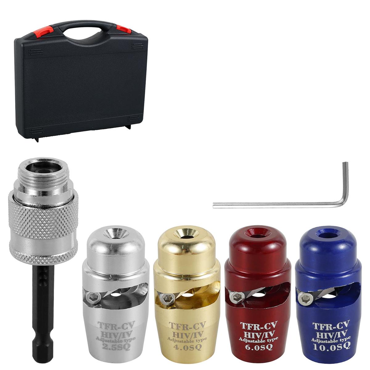 

Electric Wire Stripper Power Drill Driver Adjustable Fast Cable Peeler Tool Wire Twisting Tool for 2.5/4/6/10 Square Wire