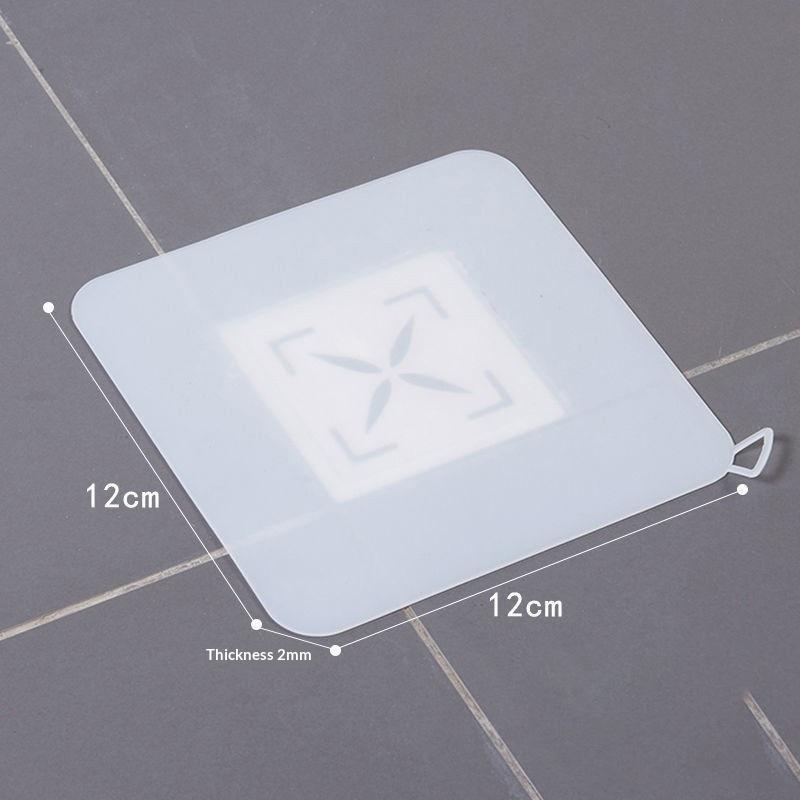 Anti-blocking Silicone Floor Drain Cover For Bathroom Anti-hair Cockroach-proof Floor Drain Pad Sewer Pipe Deodorant Mat