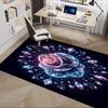 Shimmering Crystal Rose Chair Mat Office Carpet, Oversized Rug for Home Decor, Sofa Mat, Desk Pad Gift, Suitable for Bedroom, Living Room, Any Room
