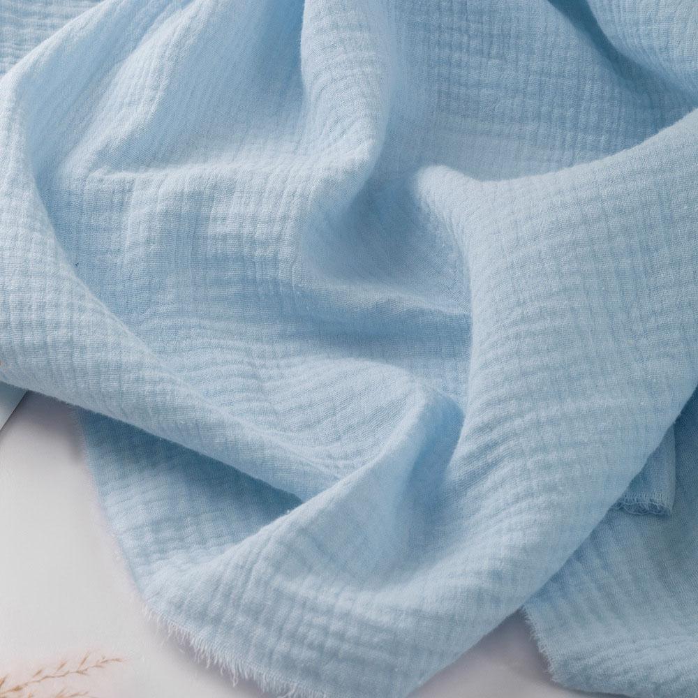 Double Layer Gauze Fabric 100% Cotton Crepe Sewing Fabric Soft For DIY Sewing Baby Dress Summer Clothing Bath Towel Napkin Cloth