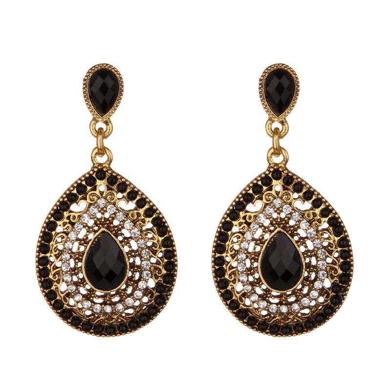 Elegant Pearl Water Drop Earrings With Rhinestone Accents For Formal Occasions And Gift Giving