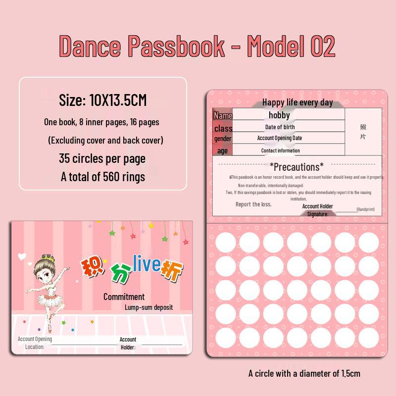 Creative Reward Points Card for Kindergarten & Primary Students