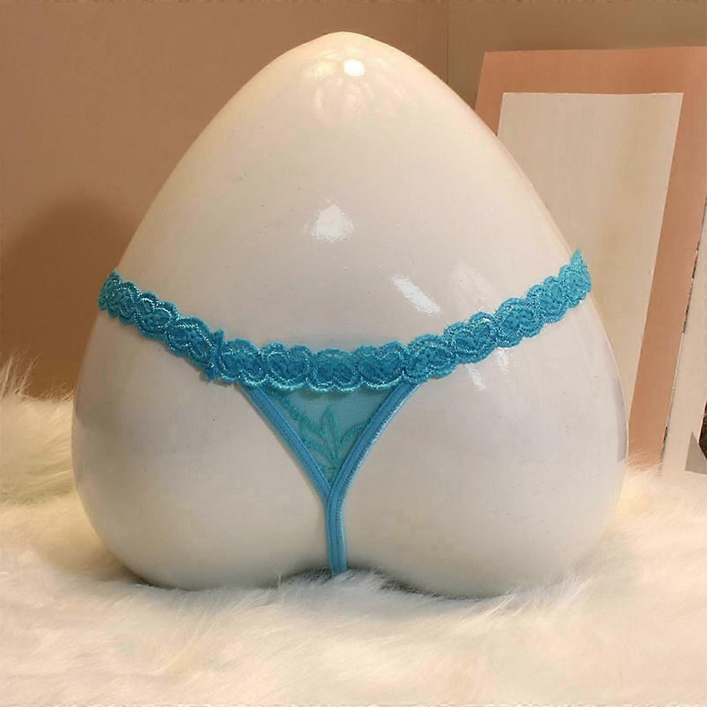 Damen Spitze G-String Tanga Unsichtbar Bikinihöschen Unterwäsche Niedrige Taille Tanga T-Rücken Lingerie Gelb XL