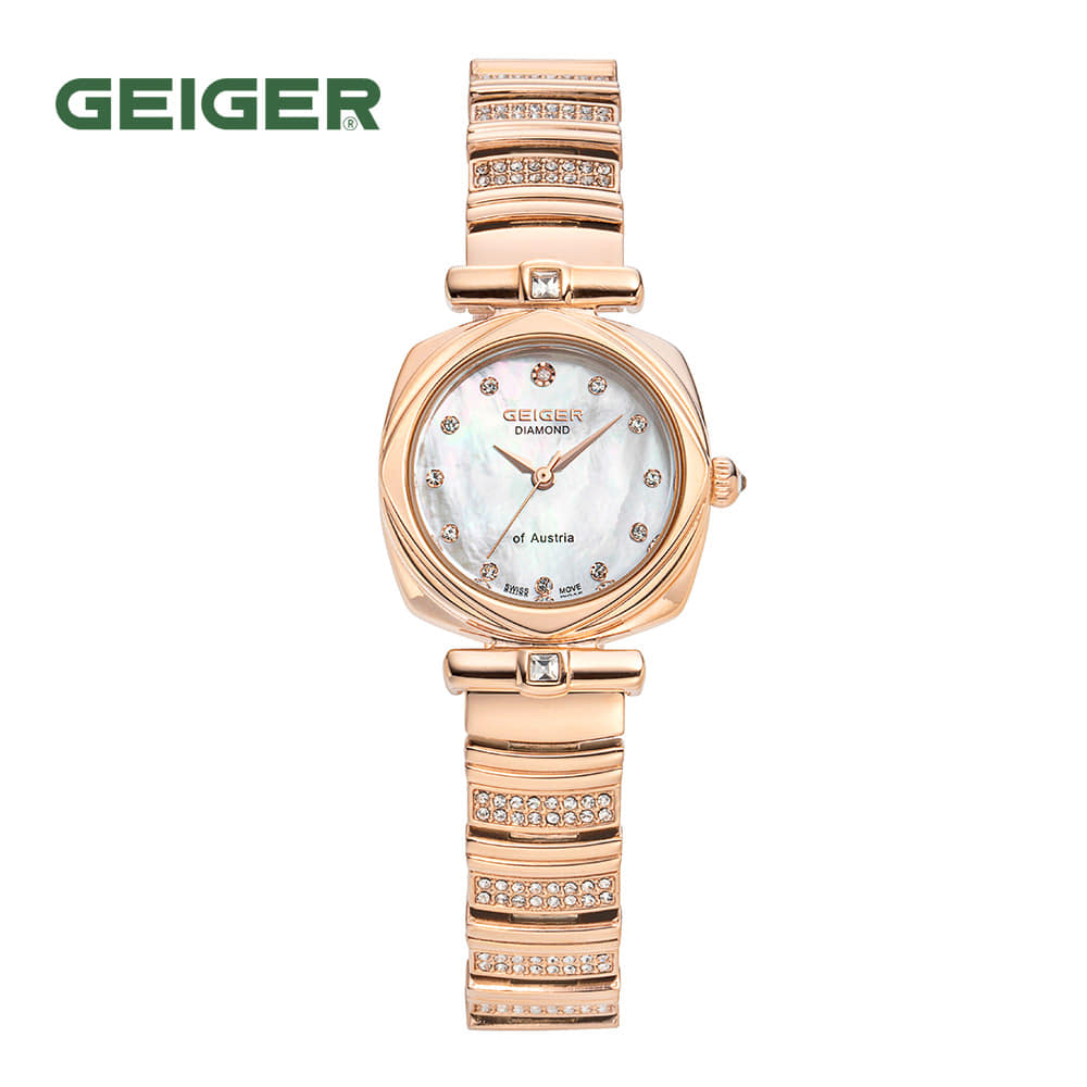 

Geiger GE1213RG Женские металлические часы с бриллиантами 25X25 мм
