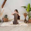 Buckwheat Yoga Bolster, Cocoa