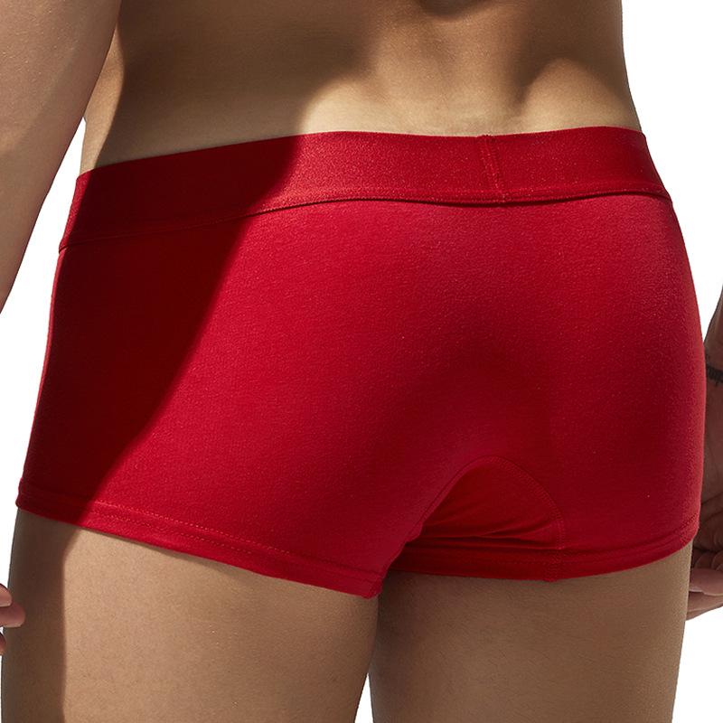 SEOBEAN 2024 Herren Low-Waist Drachen Boxer Briefs in Rot