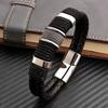 Genuine Leather Bracelet for Men, Vintage, Multilayer, Brown, Business Style, Formal Occasions Jewelry, Male Wrist Bangle Gift