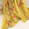 Ethnic Style Embroidered Cotton-Linen Scarf: Thin, Breathable, Fashionable Sun Protection; Wear as Head Wrap or Shawl.