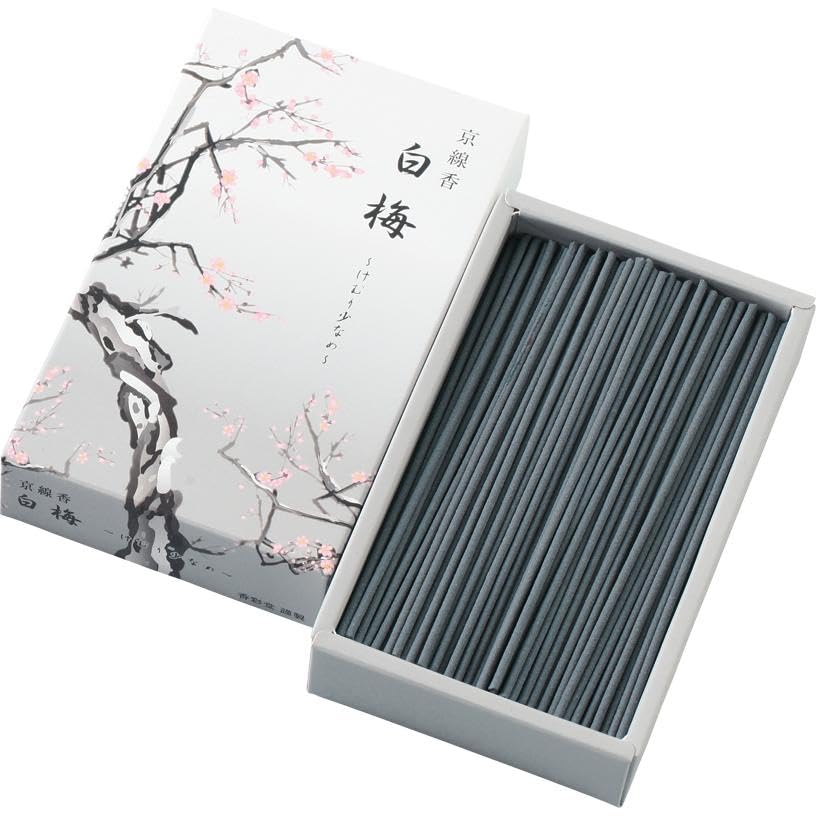 Kyoto Incense Sticks, Low Smoke, Loose Pack, 70g, Made in Japan, Four Seasons Incense Series, Offerings, Made with Natural Fragrant Wood, Soothing