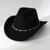 Cowboy Hat Four Seasons Western Men and Women Retro Ethnic Style Big Edge Top Hat Jazz Hat Mongolian Hat