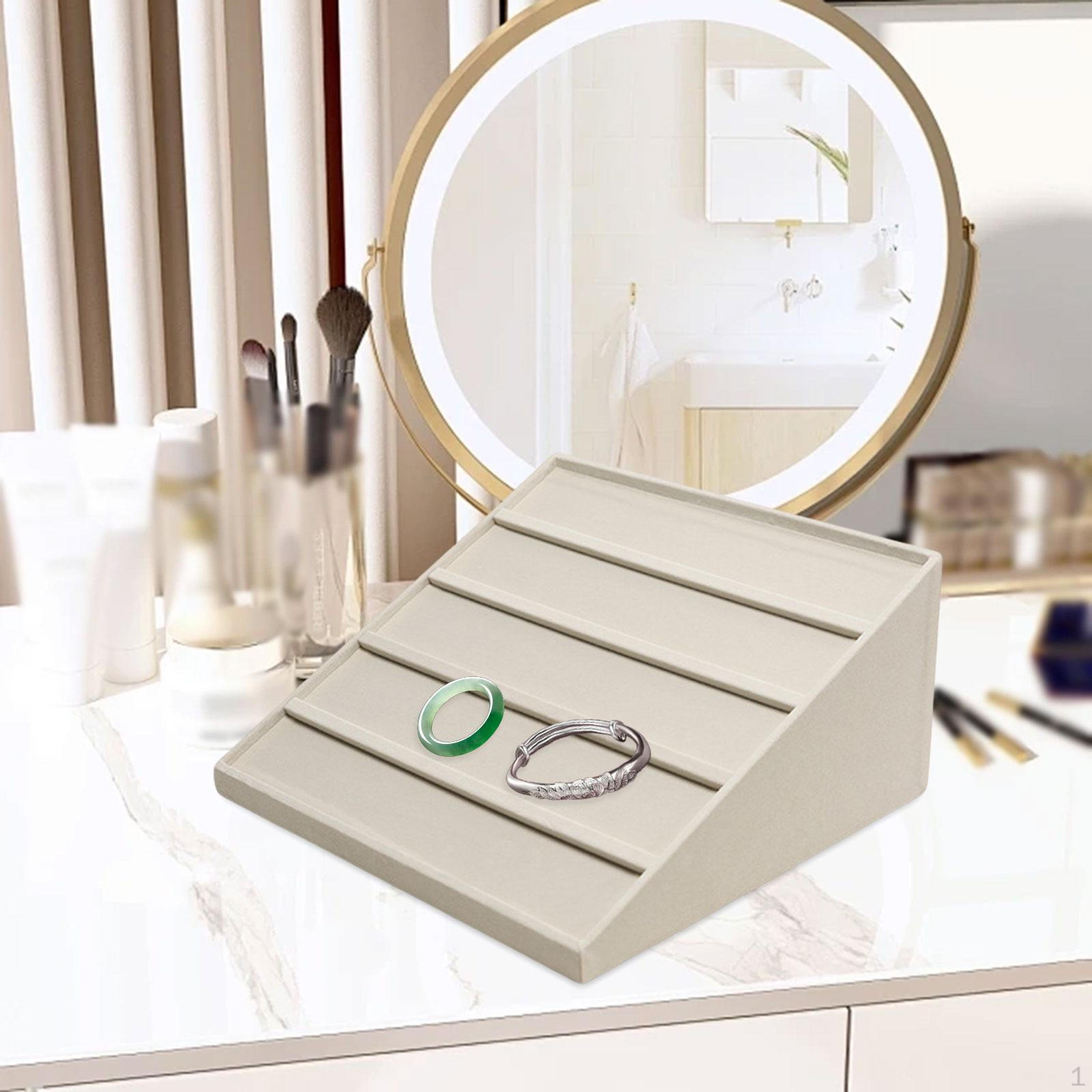 

Органайзер для солнцезащитных очков Трапециевидная подставка для браслетов для дома, прилавка, столешницы Белый бежевый