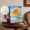 DIY Diamond Art Pearl Painting Kit for Adults, Sunflower Special Shaped Pearl Art Painting Wall for Home Office Decor Handmade Gift