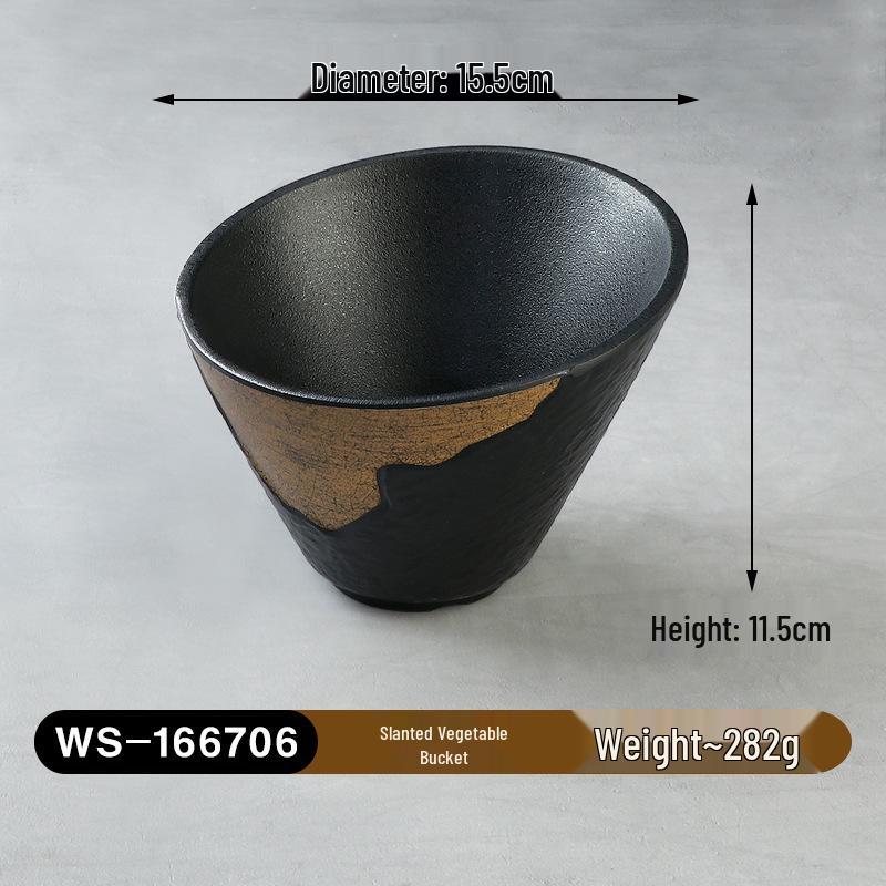 Melamine Imitation Porcelain Hot Pot & BBQ Plate with Handle