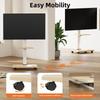 Mobile TV Cart ,Floor Rolling TV Stand with Wheels for 26-75 Inch TVs Up To 99 Lbs, TV Stand with Swivel and Height Adjustment